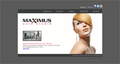 Desktop Screenshot of maximushairstudio.com